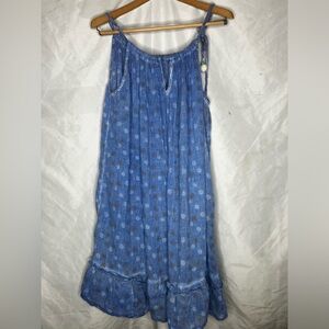 Dolma block printed midi dress